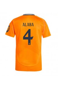 Real Madrid David Alaba #4 Voetbaltruitje Uit tenue 2024-25 Korte Mouw